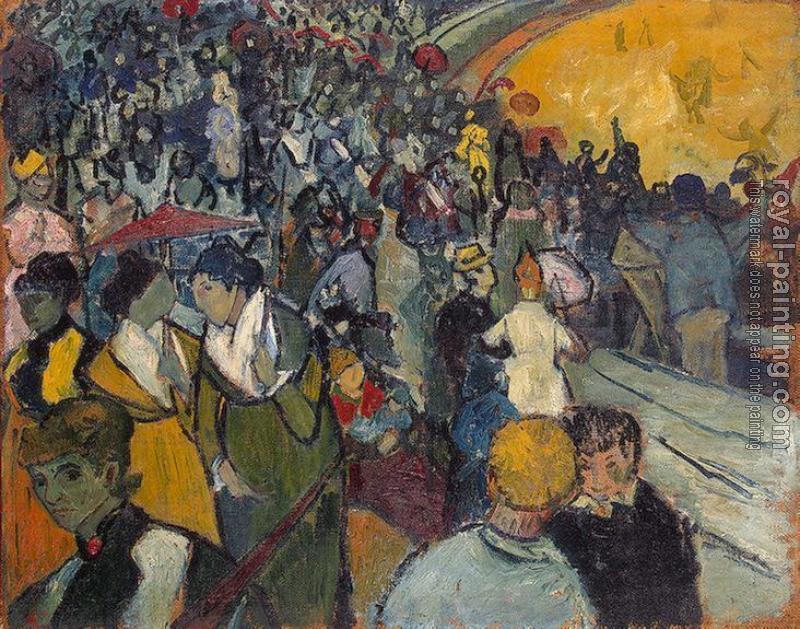 Vincent Van Gogh : Spectators in the Arena at Arles